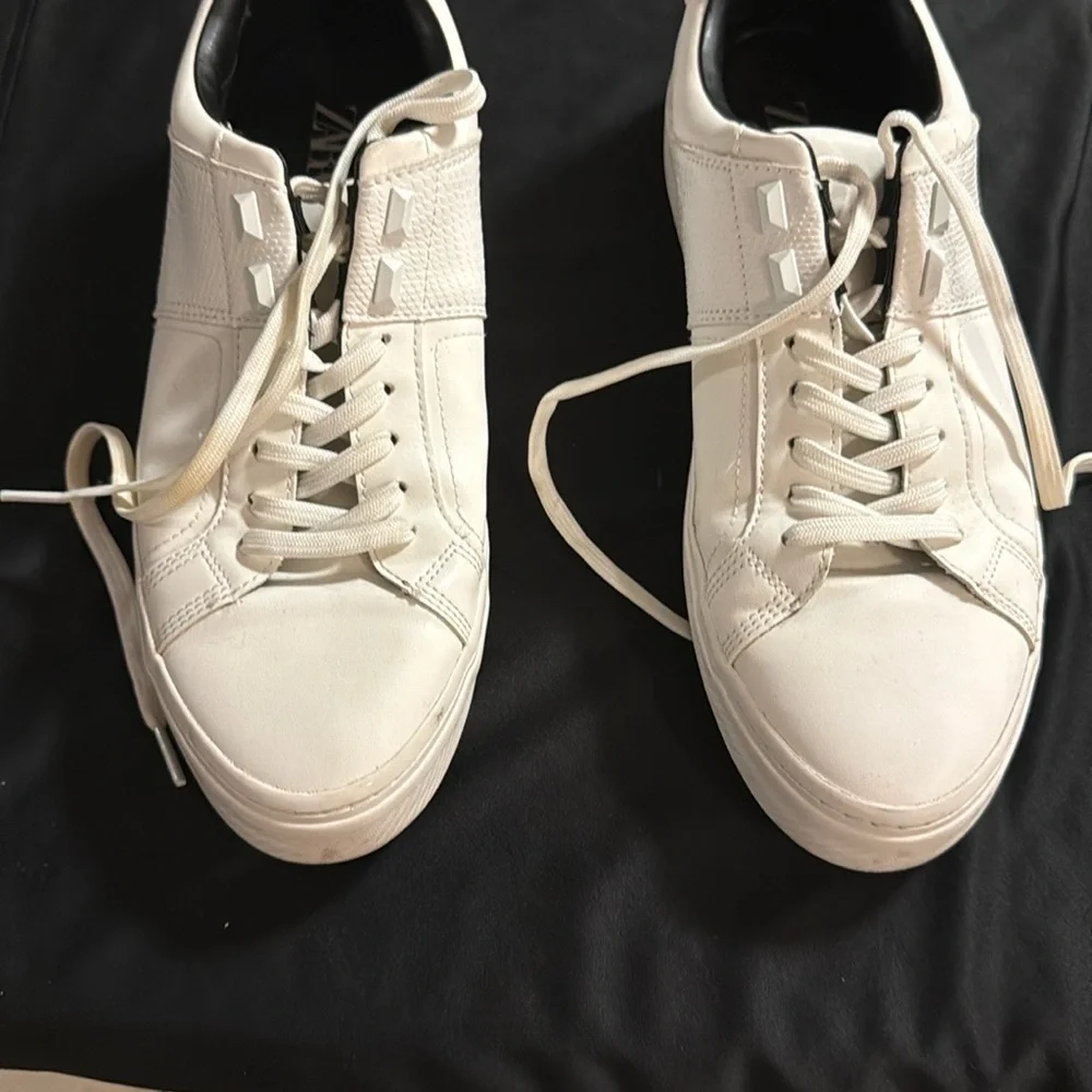 Zara Men's White Sneakers